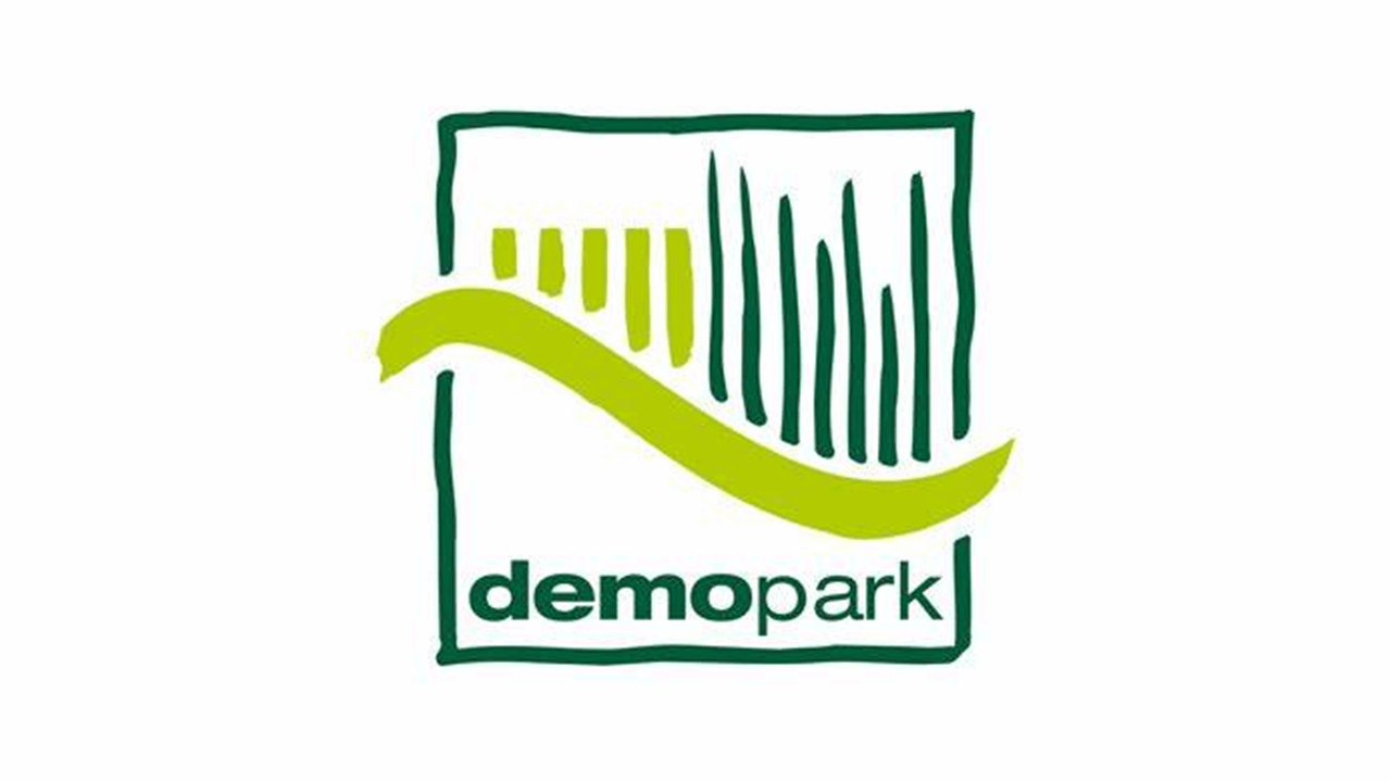 Logo Messeveranstaltung und Outdoor-Event demopark 2025 für die Bauwirtschaft
