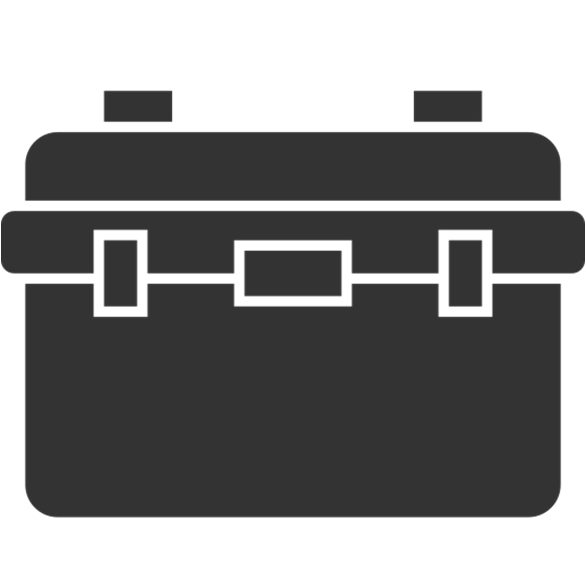 Flaticon Icon für Hartschalenkoffer Corporate Dunkelgrau der excav UG 3