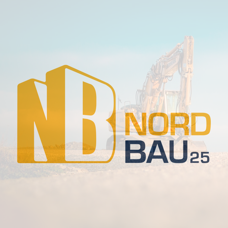 Partner-Logo Messe-Ankündigung NordBau 2025 Messe für die Bauwirtschaft excav UG