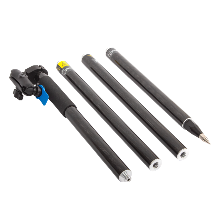 excav Messstab (Survey-Stab) Mobiles 3D-GNSS-Assistenzsystem excav PILOT 2025 für präzise Erdarbeiten im Tiefbau excav GmbH