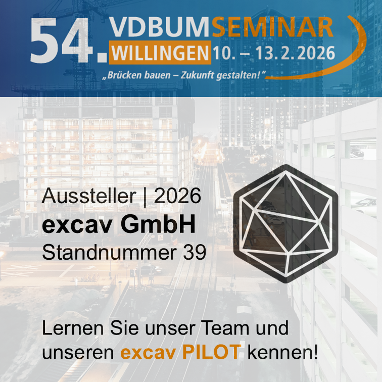 Messe-Ankündigung VDBUM Großseminar 2026 in Willingen excav GmbH Details DE